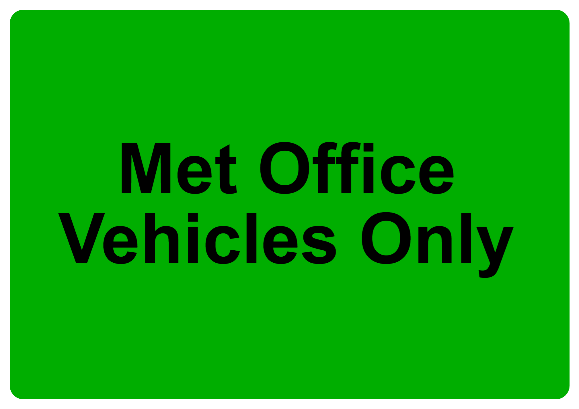 Custom Green Sign Landscape