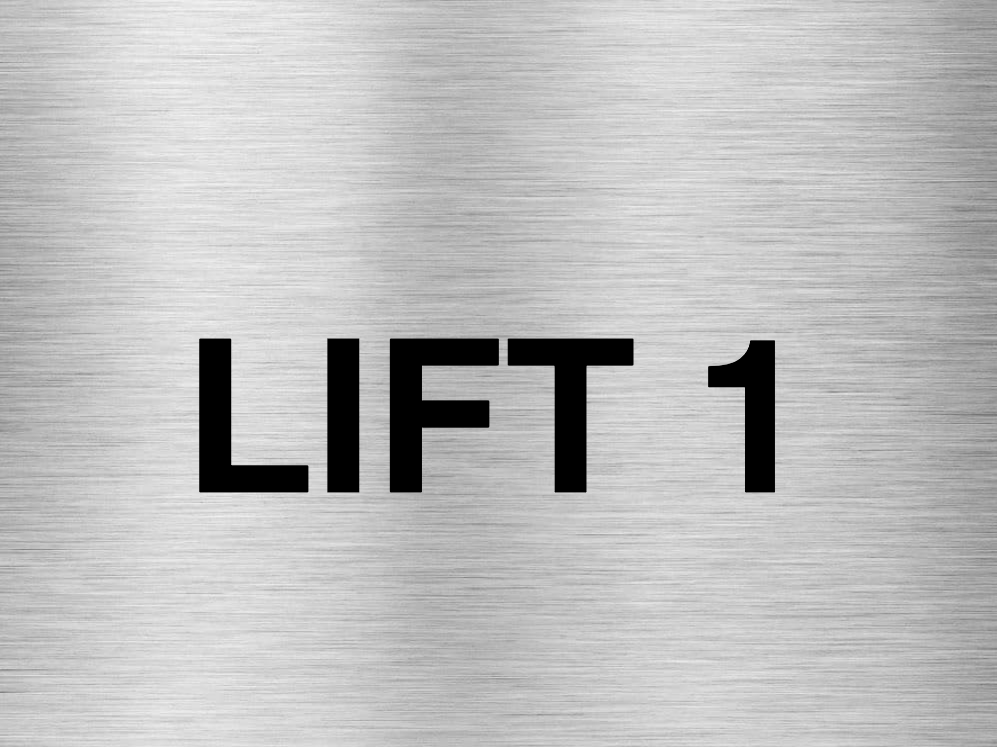 Customised Brushed Silver Sign