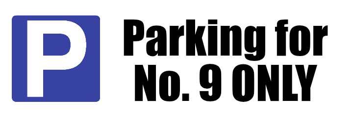 Custom Parking Sign Landscape | P Symbol