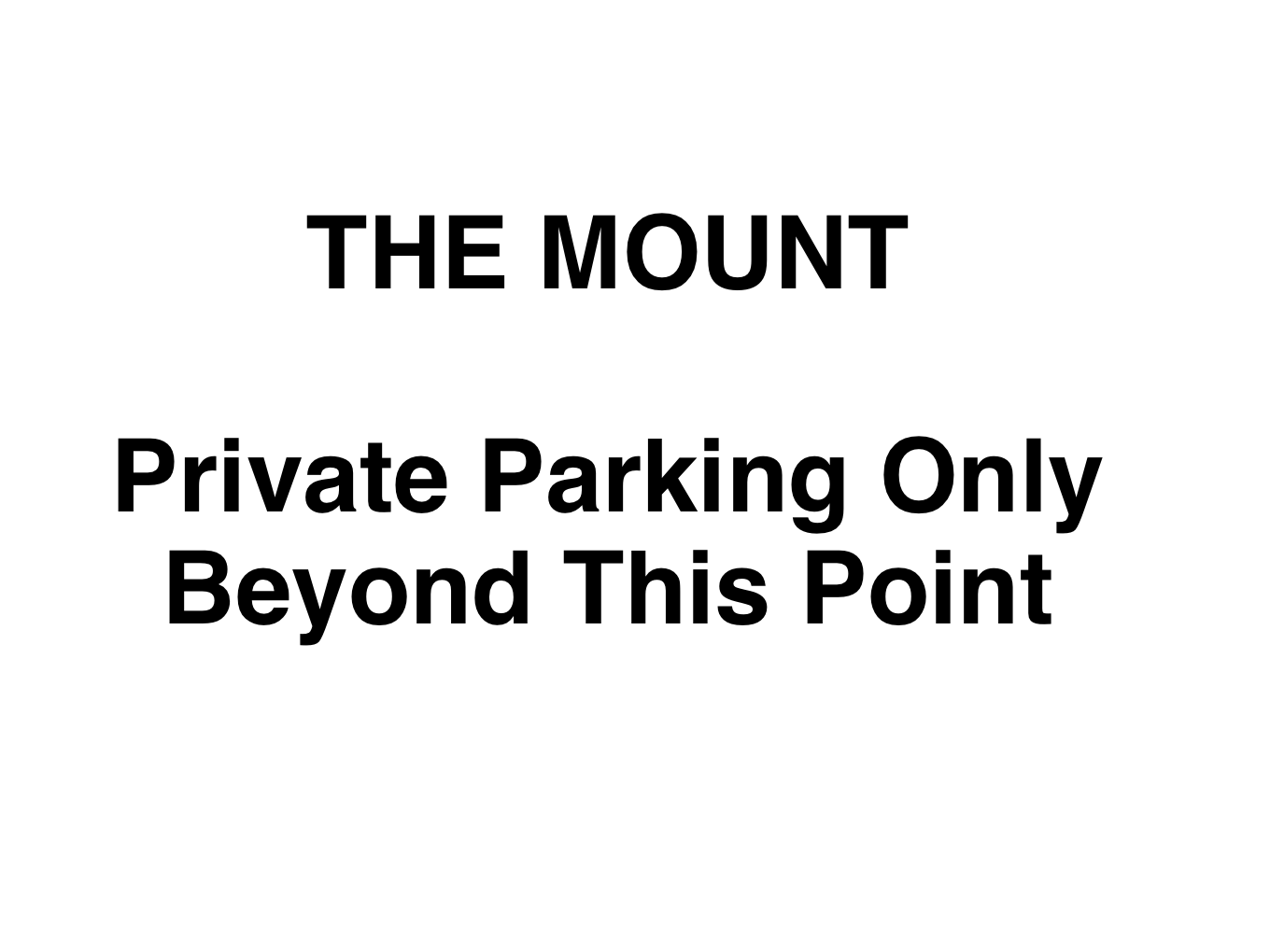 Custom White Sign Landscape
