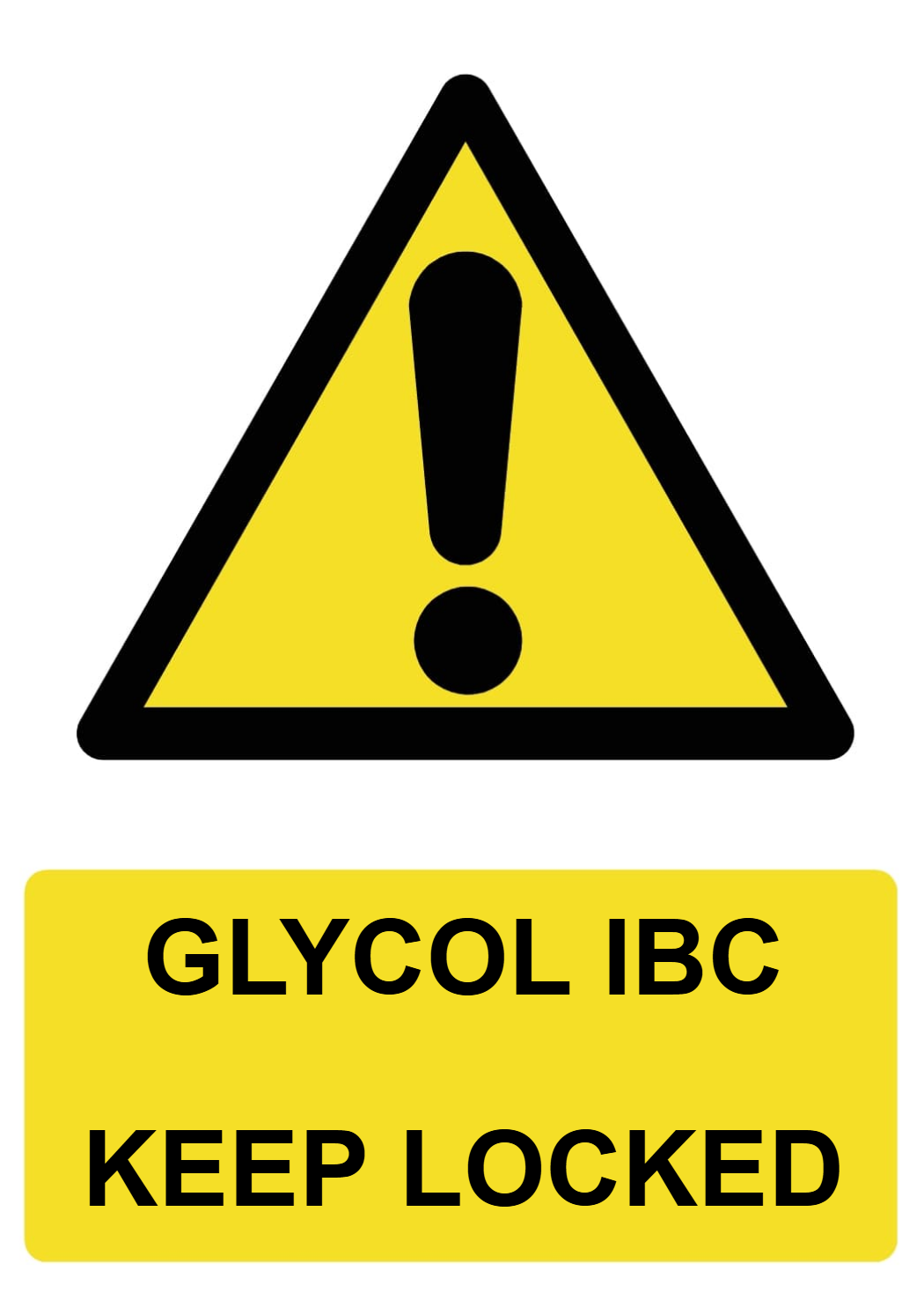 Custom Warning Sign Portrait