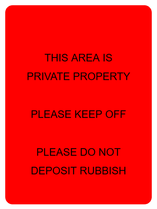 Custom Red Sign Portrait