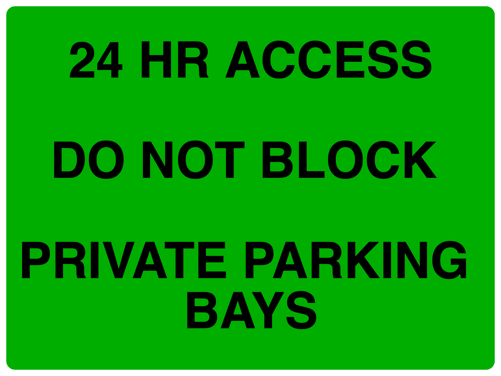 Custom Green Sign Landscape