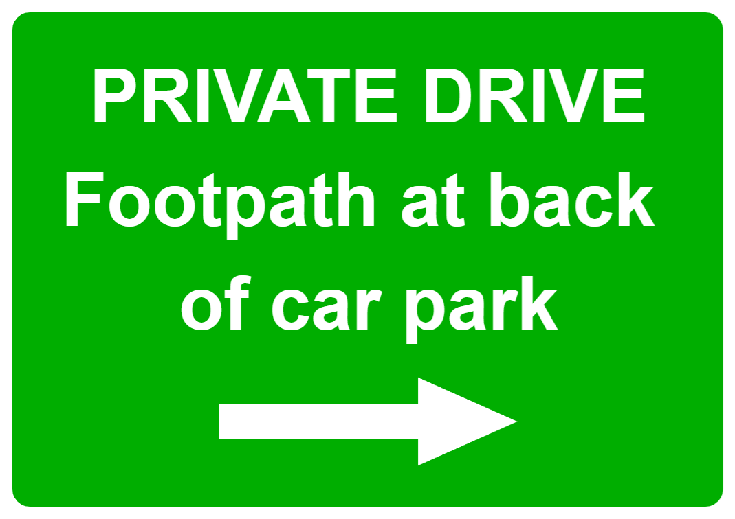 Custom Green Sign Right Arrow Landscape