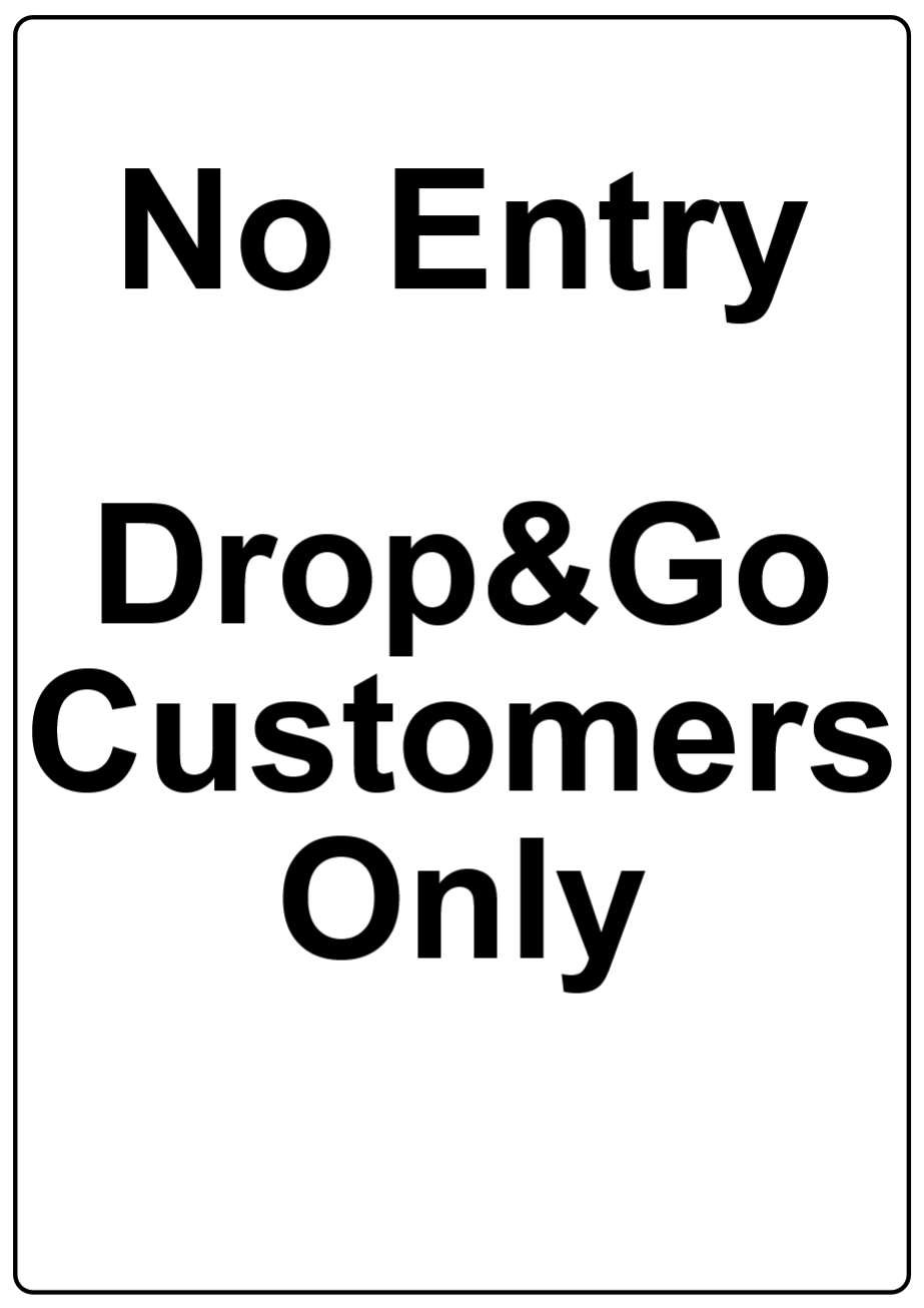 Custom White Sign Portrait
