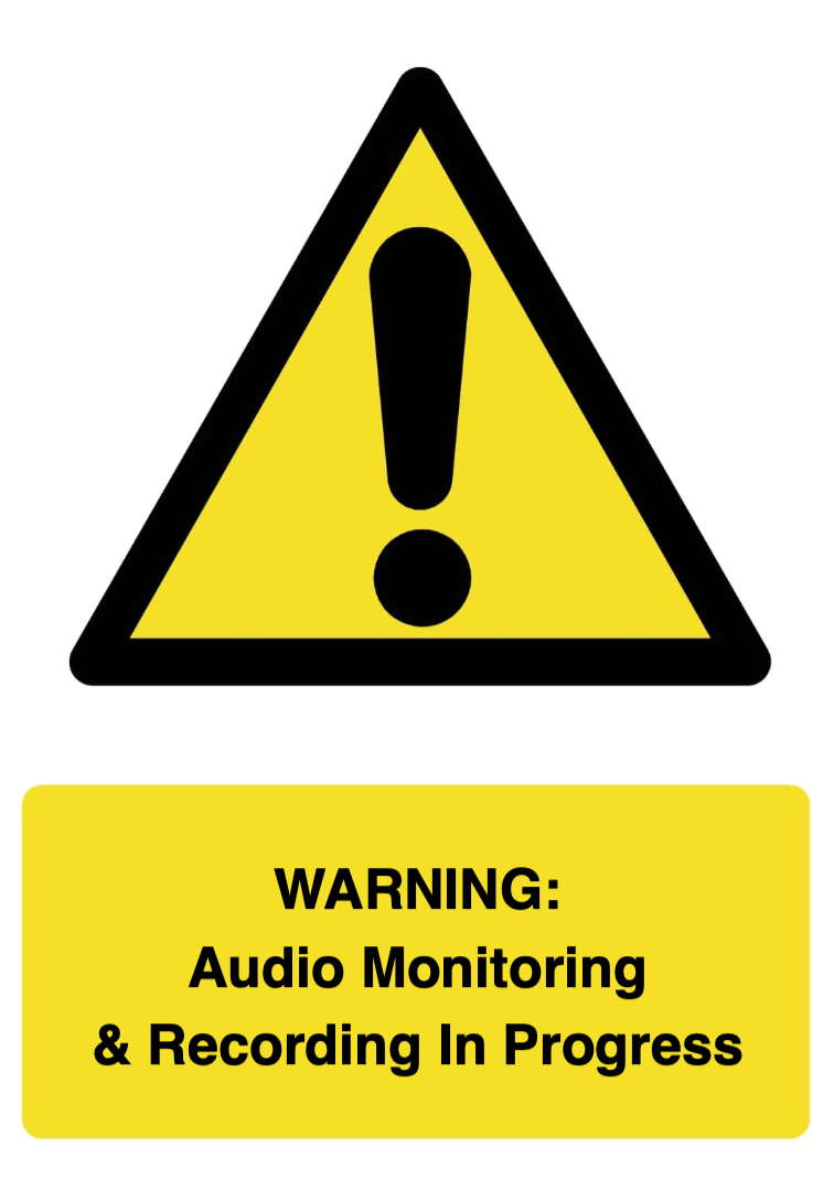 Custom Warning Sign Portrait