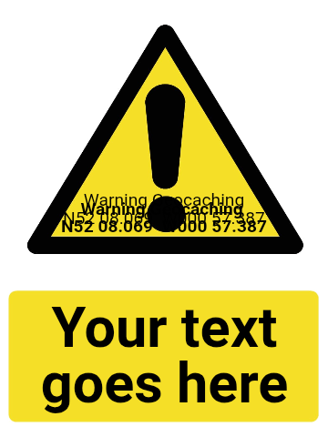 Custom Warning Sign Portrait