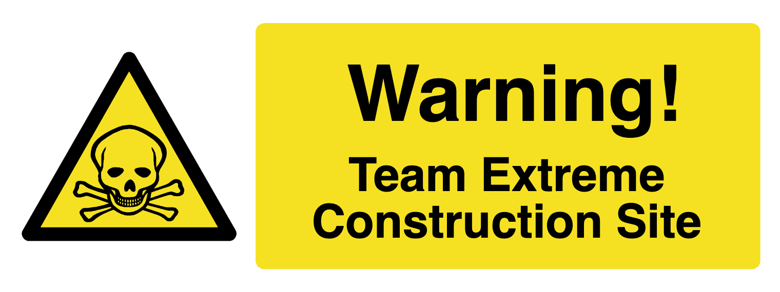 Custom Chemical Danger (Gas) Sign Landscape