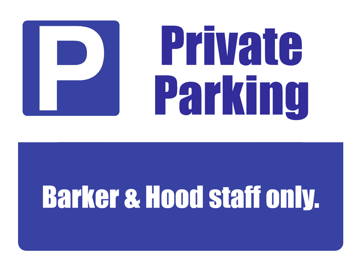 Custom Parking Sign | P Symbol Blue