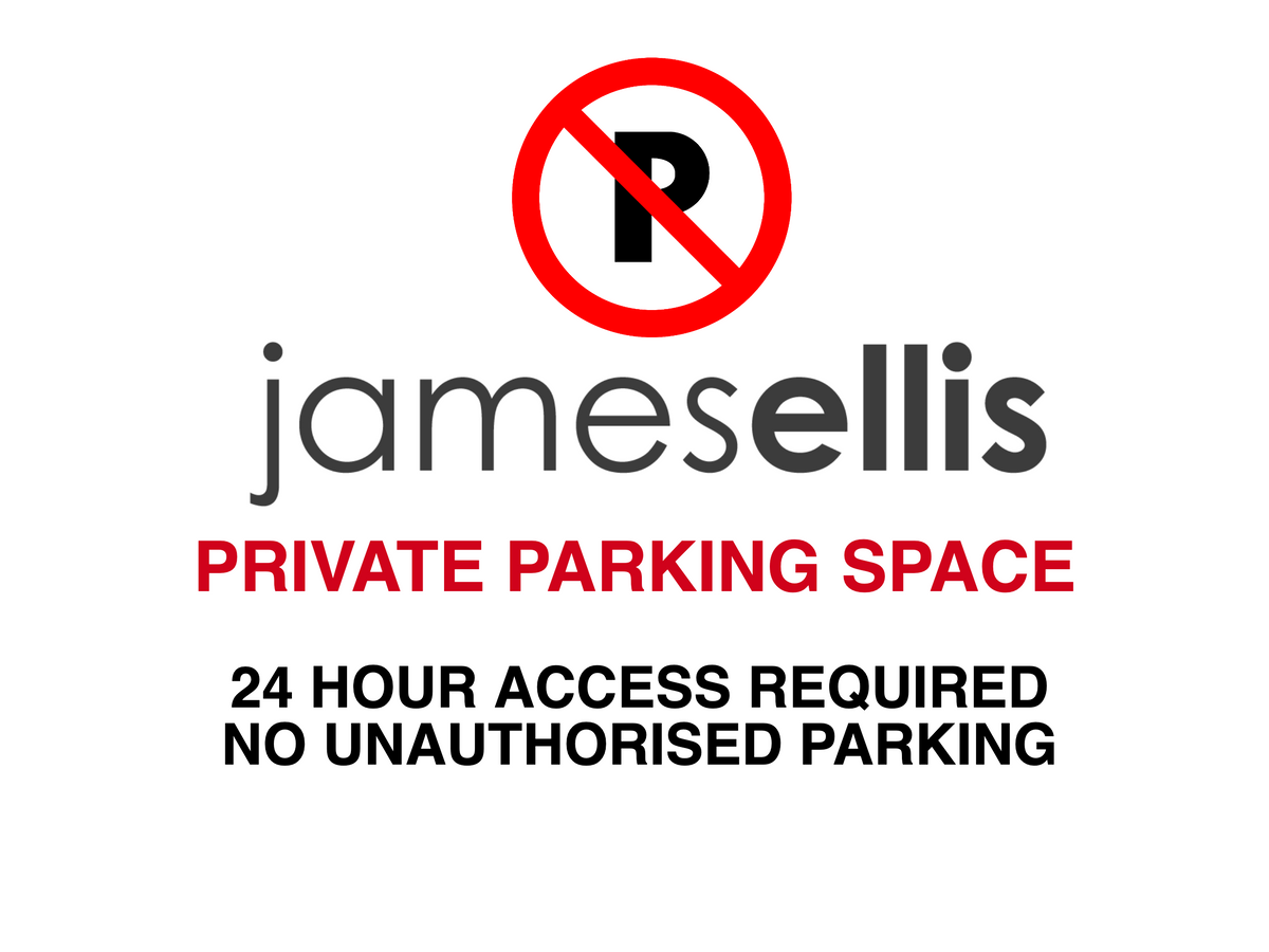 Custom White Sign Landscape