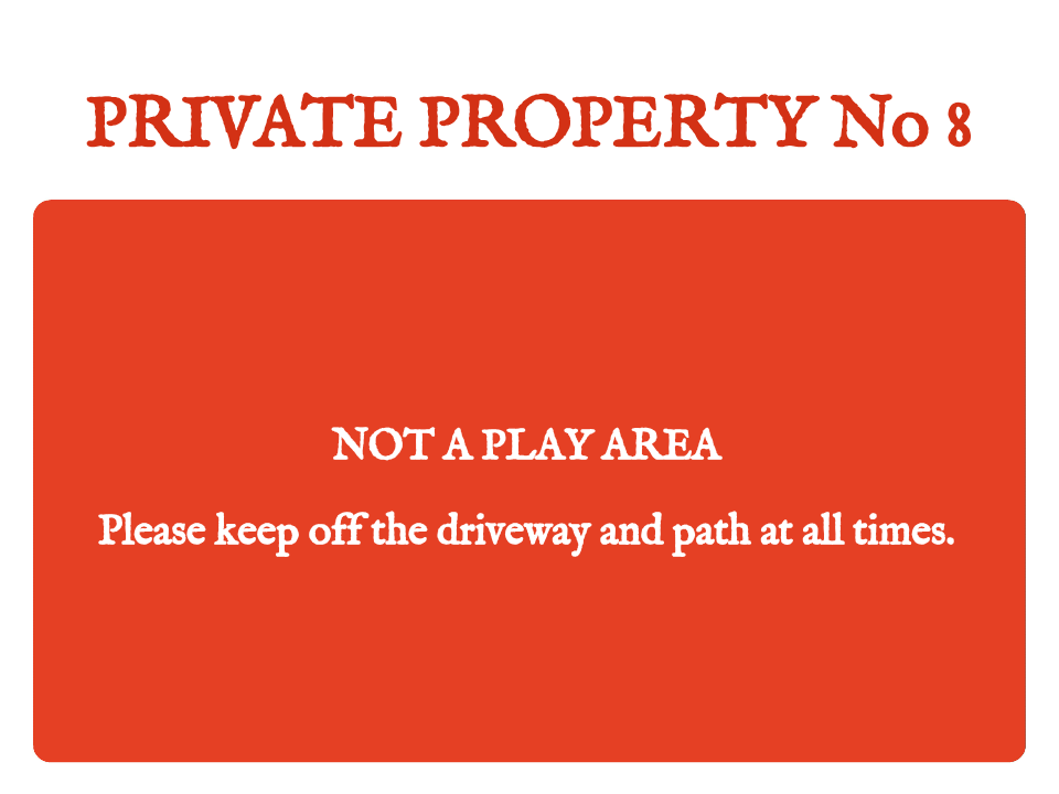 Custom Parking Sign