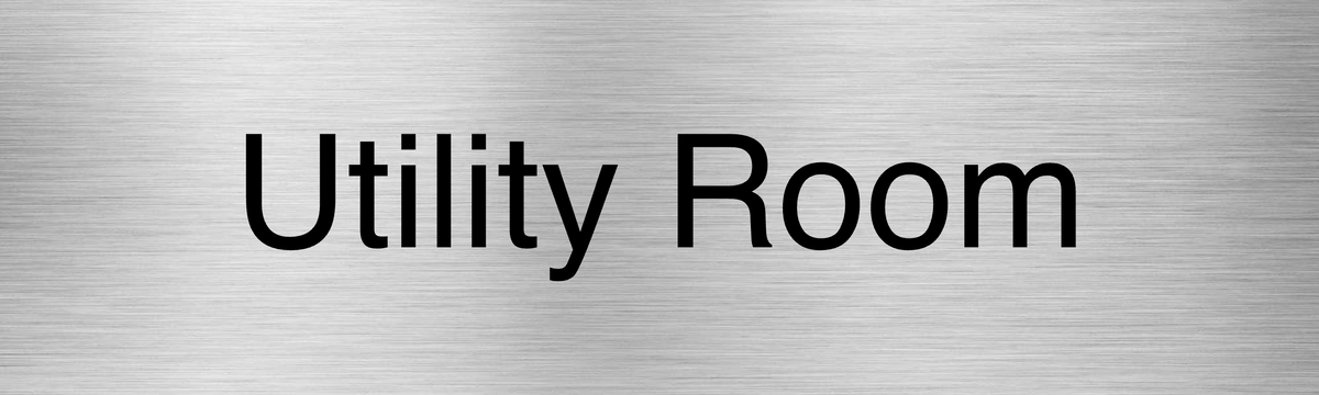 Customised Brushed Silver Sign