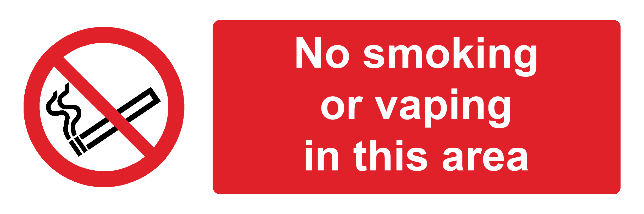 Custom No Smoking Sign Landscape