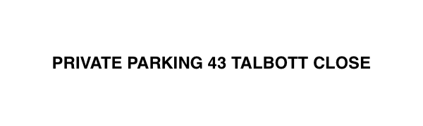 Custom Kerb Parking Sign 