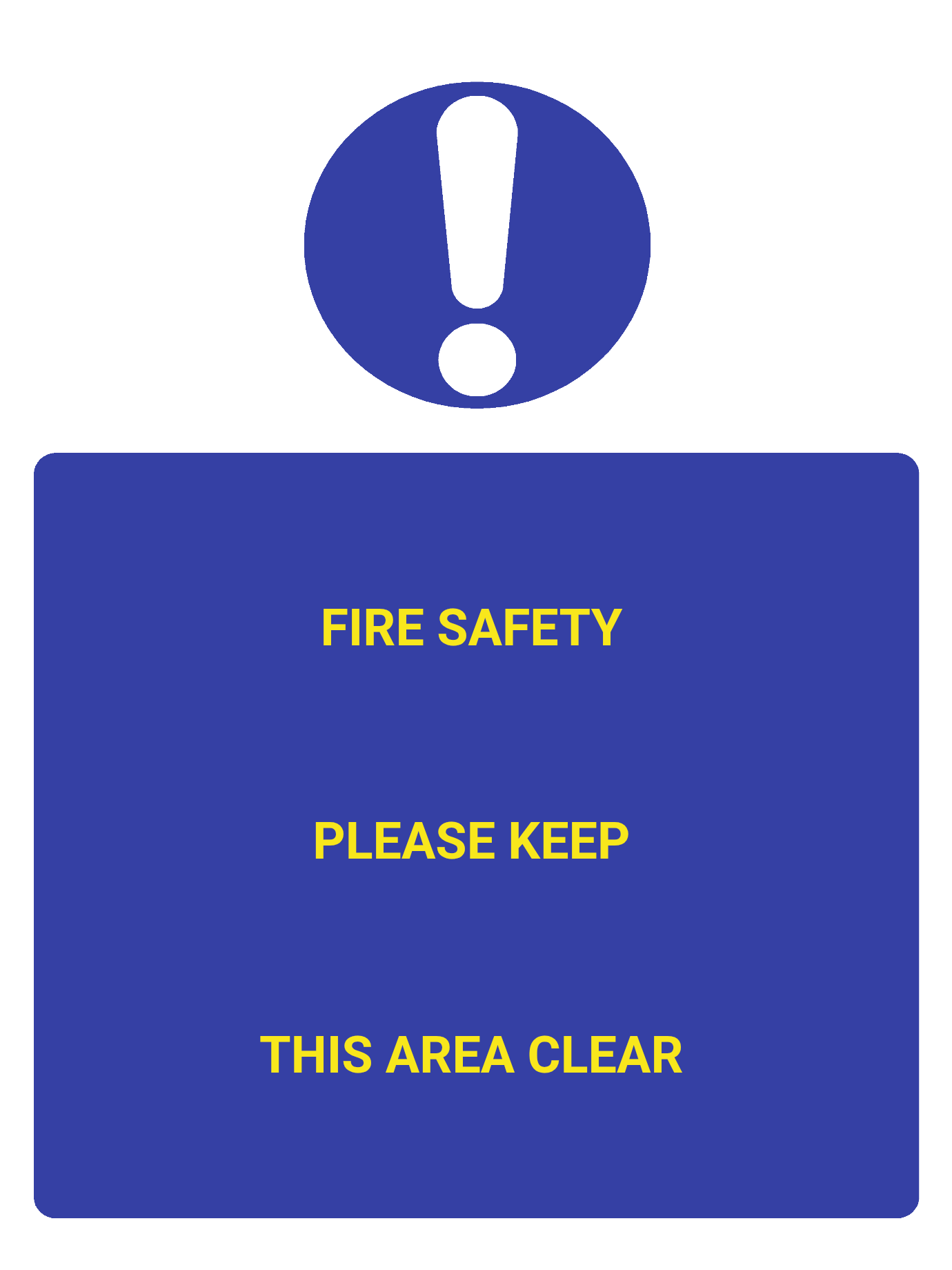 Custom Mandatory Sign Portrait