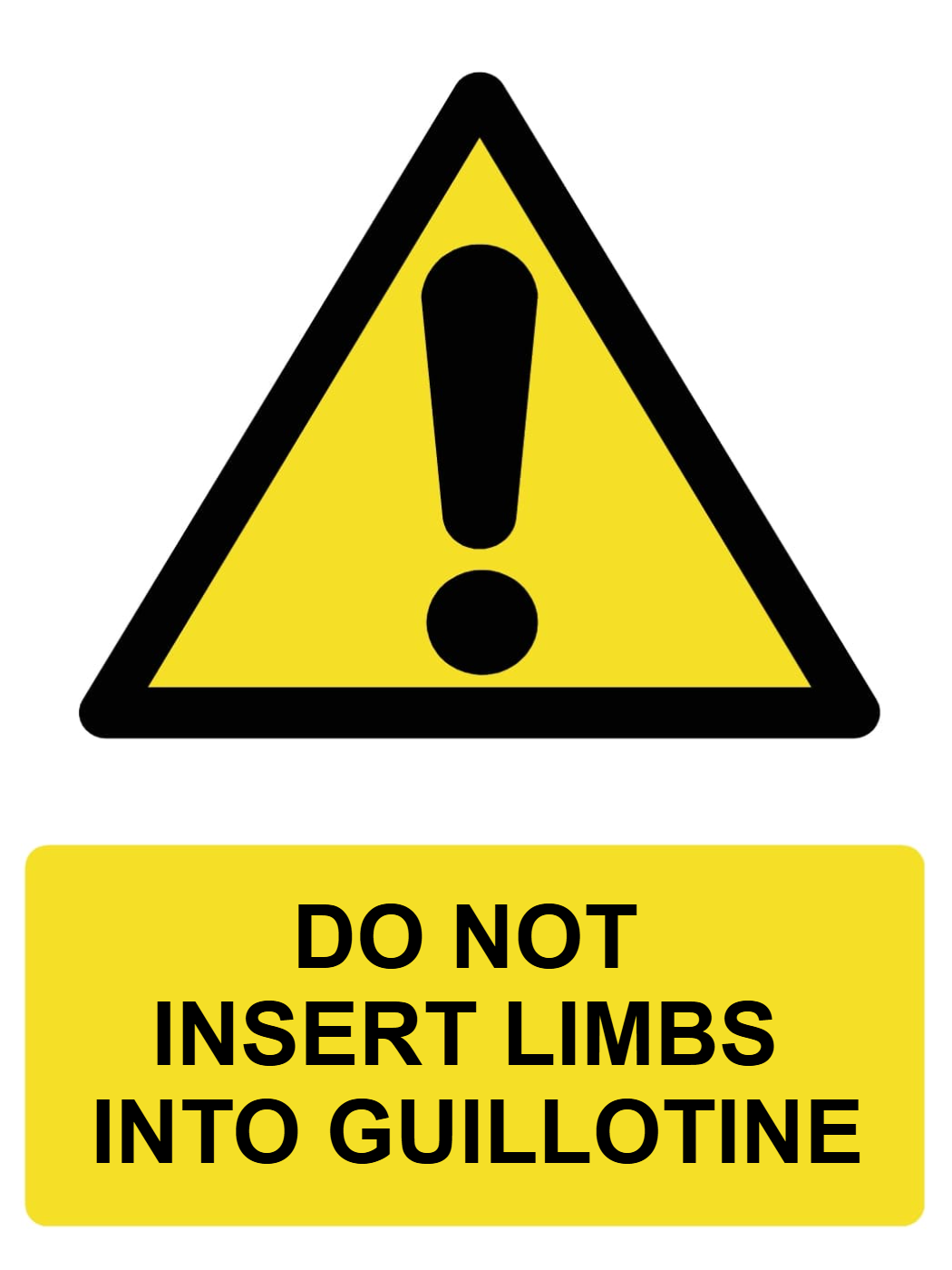 Custom Warning Sign Portrait