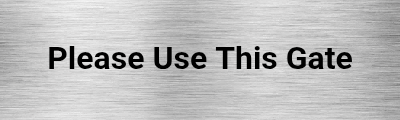Customised Brushed Silver Sign
