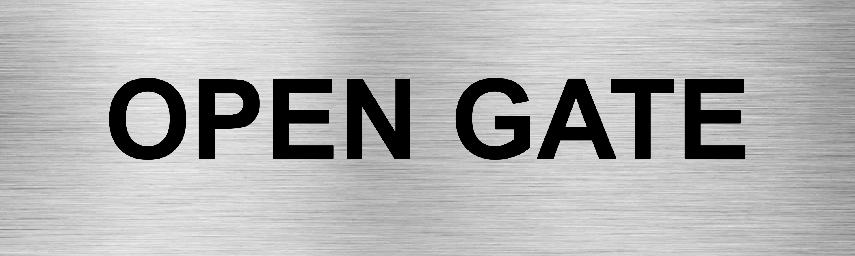Customised Brushed Silver Sign