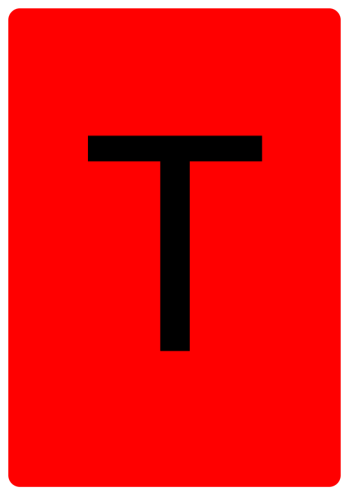 Custom Red Sign Portrait