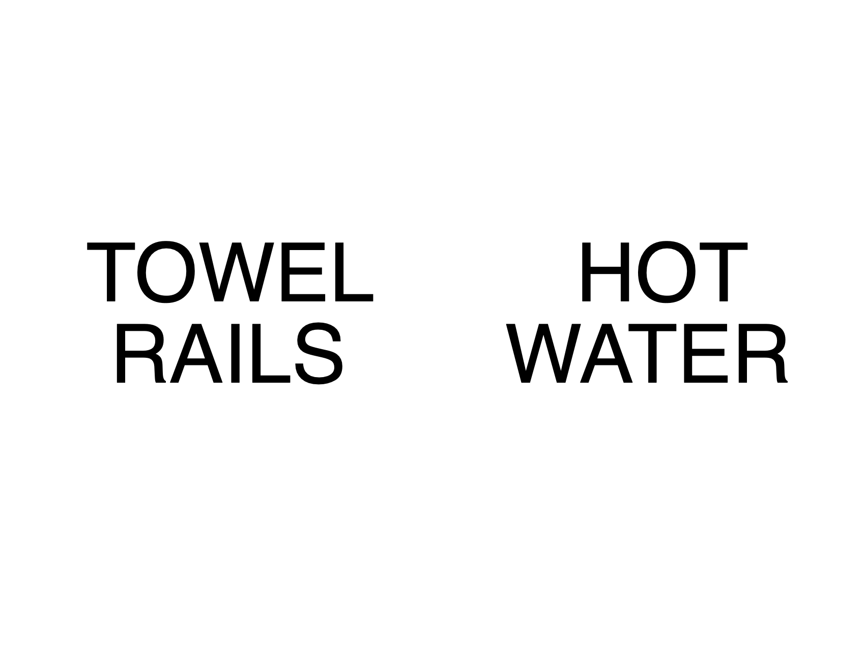 Custom White Sign Landscape