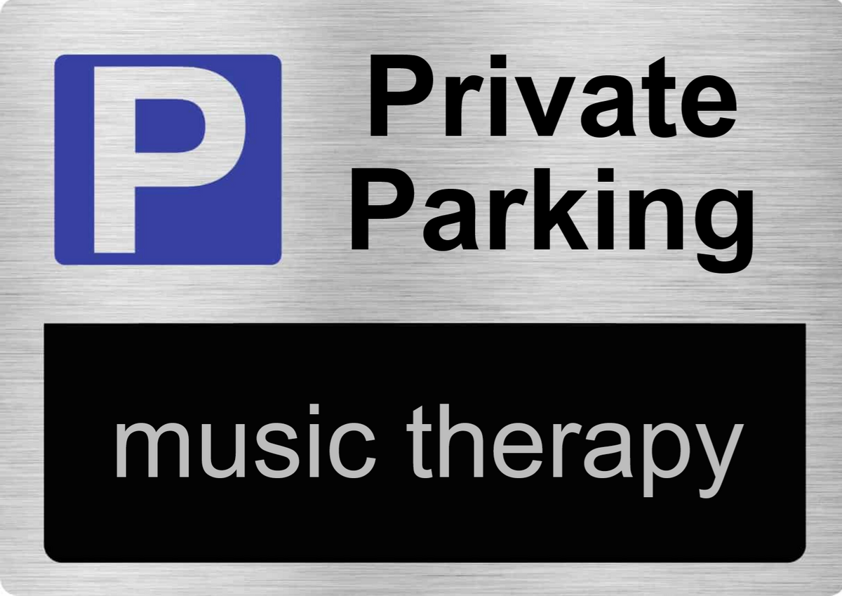 Custom Parking Sign | P Symbol | Brushed Silver