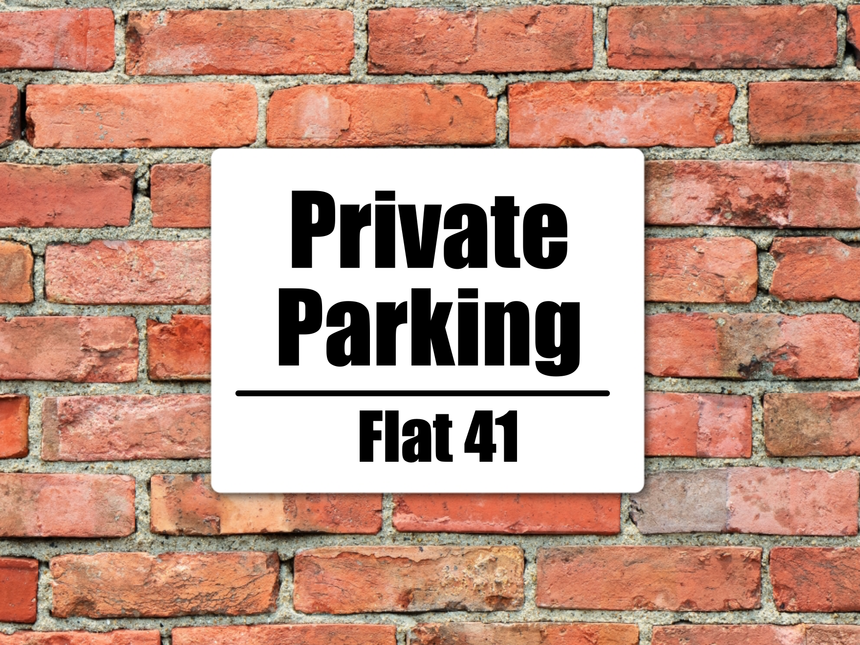 Custom Private Parking Sign