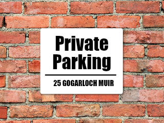 Custom Private Parking Sign
