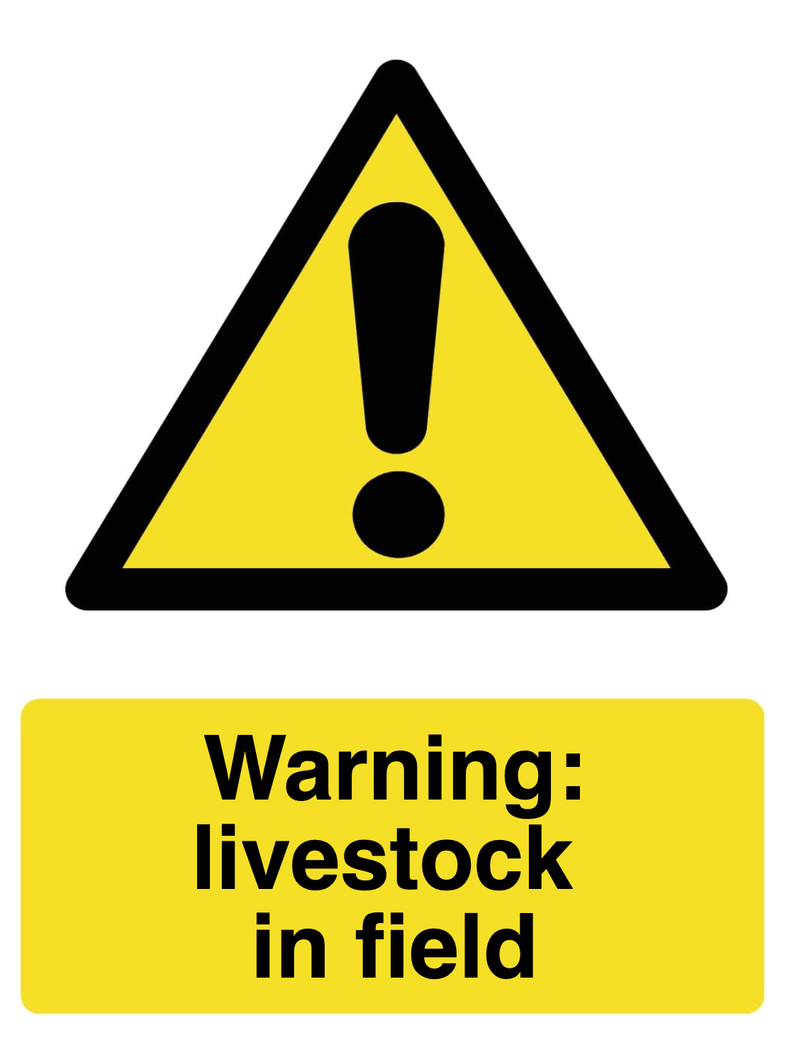 Custom Warning Sign Portrait