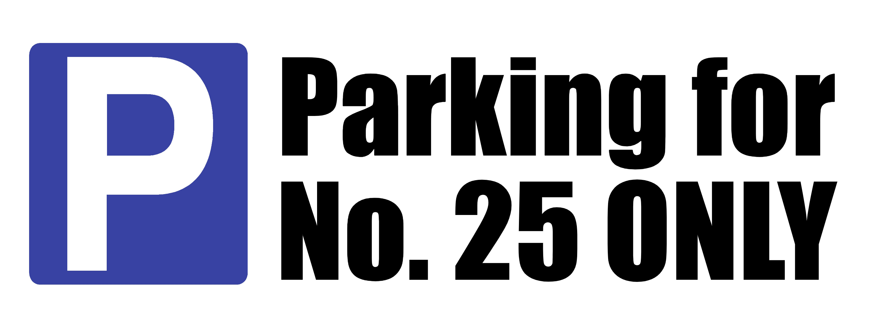 Custom Parking Sign Landscape | P Symbol