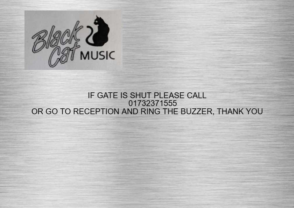 Customised Brushed Silver Sign