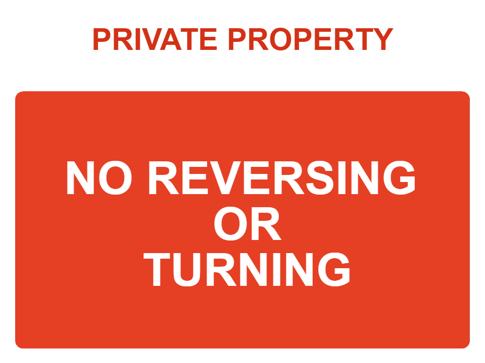 Custom Parking Sign