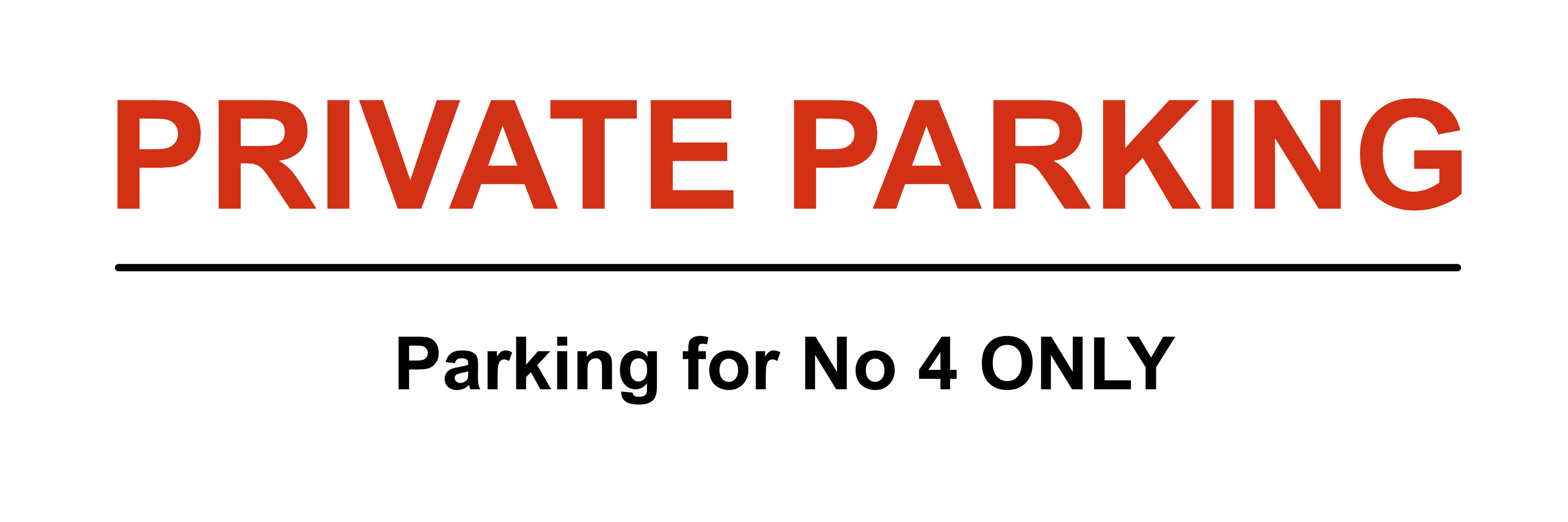 Custom Landscape Parking Sign