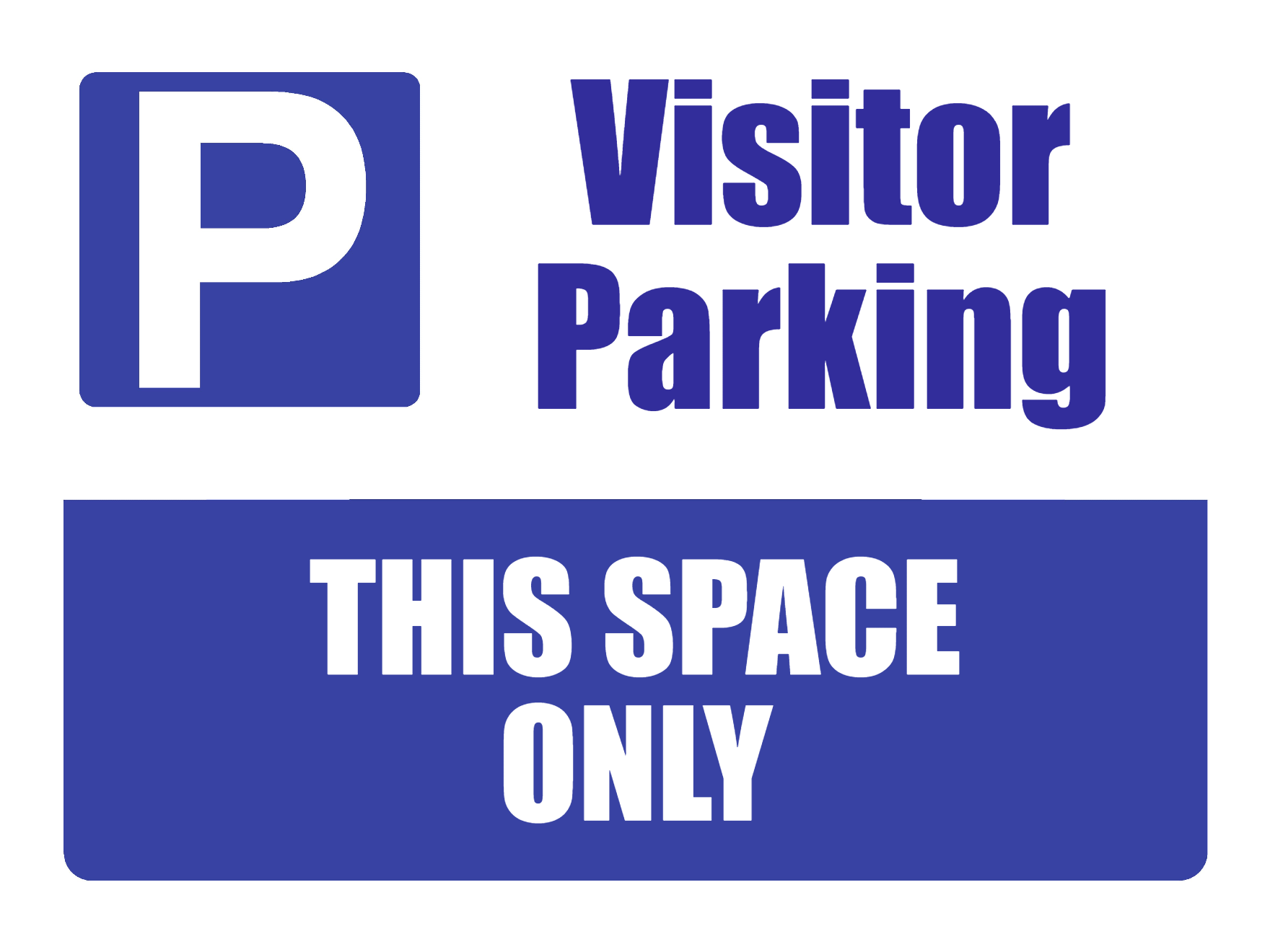 Custom Parking Sign | P Symbol Blue