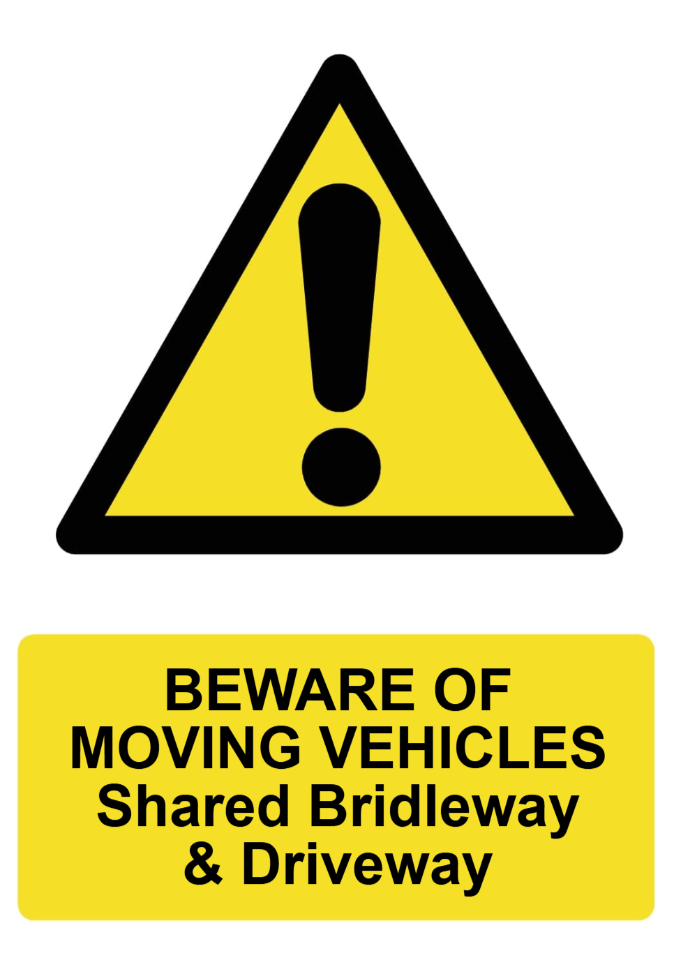 Custom Warning Sign Portrait