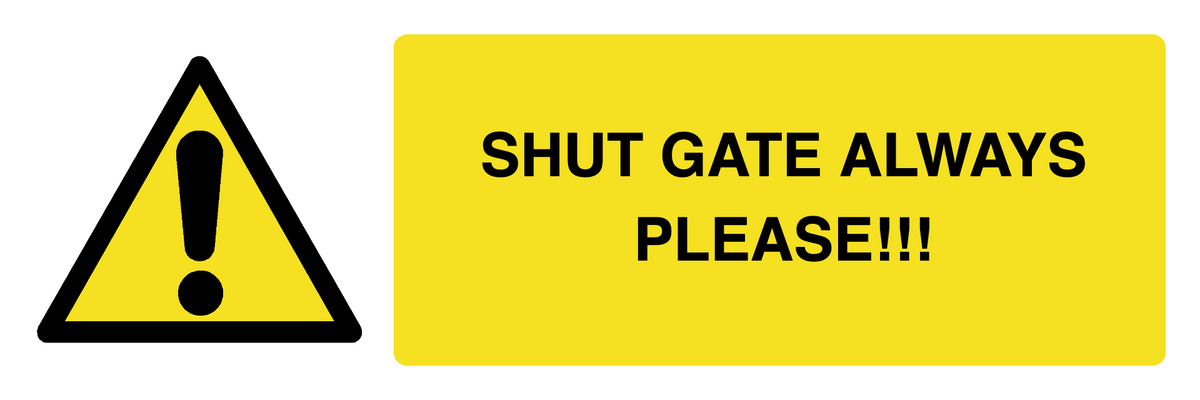 Custom Warning Sign