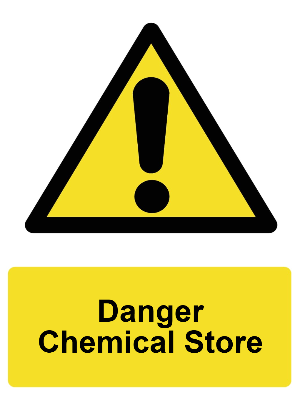 Custom Warning Sign Portrait – The Sign Shed