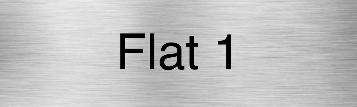 Customised Brushed Silver Sign