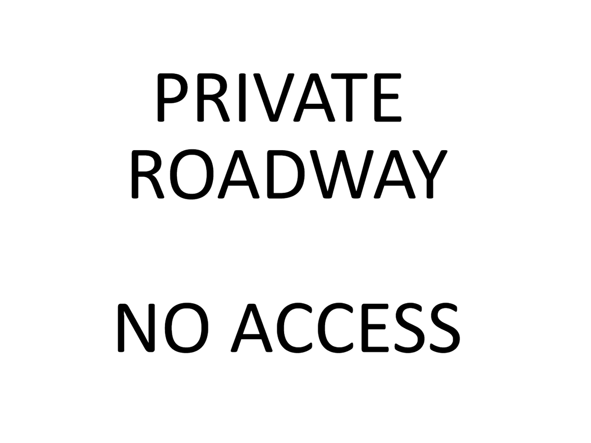 Custom White Sign Landscape