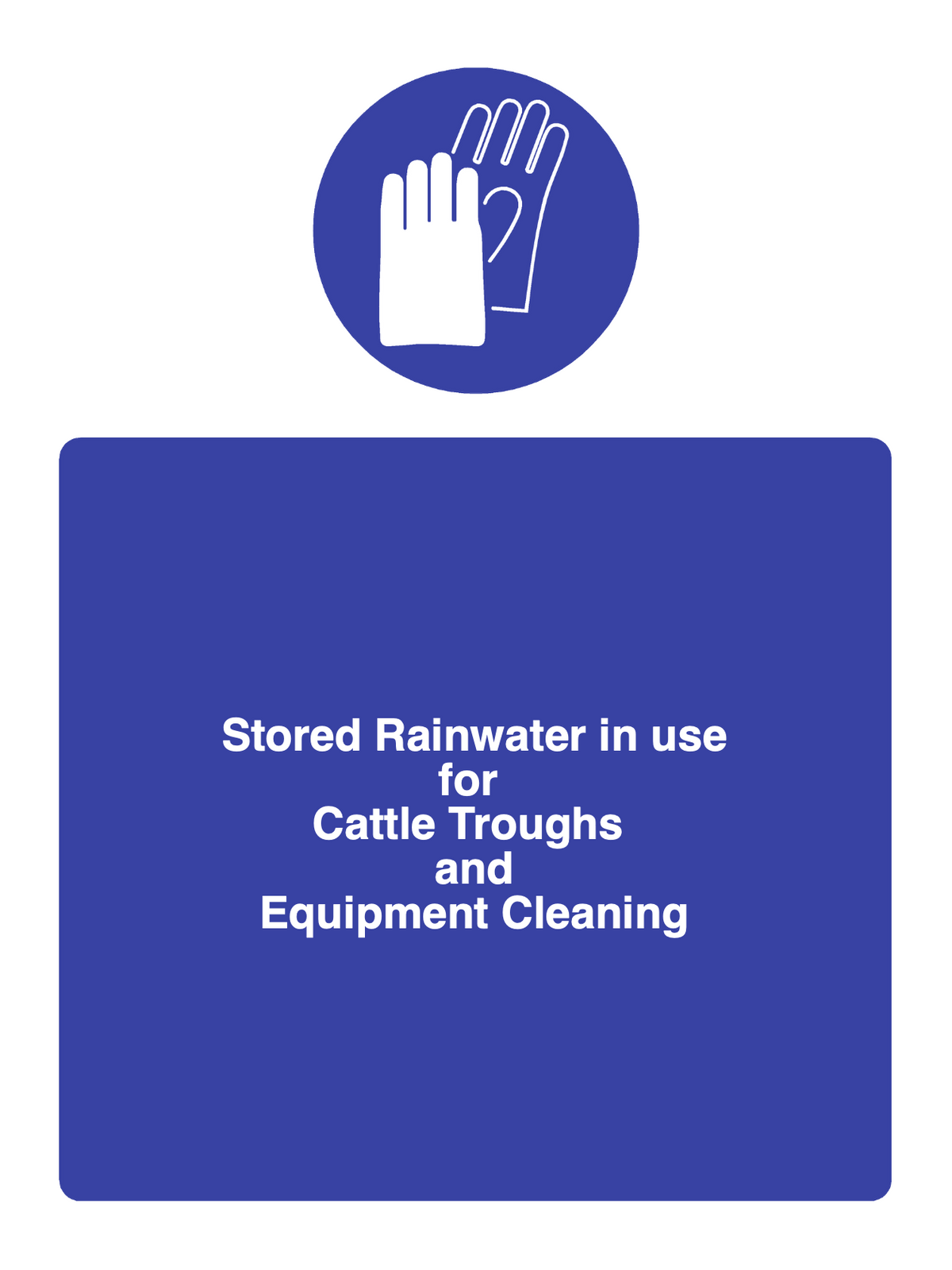 Custom Hand Protection Sign Portrait