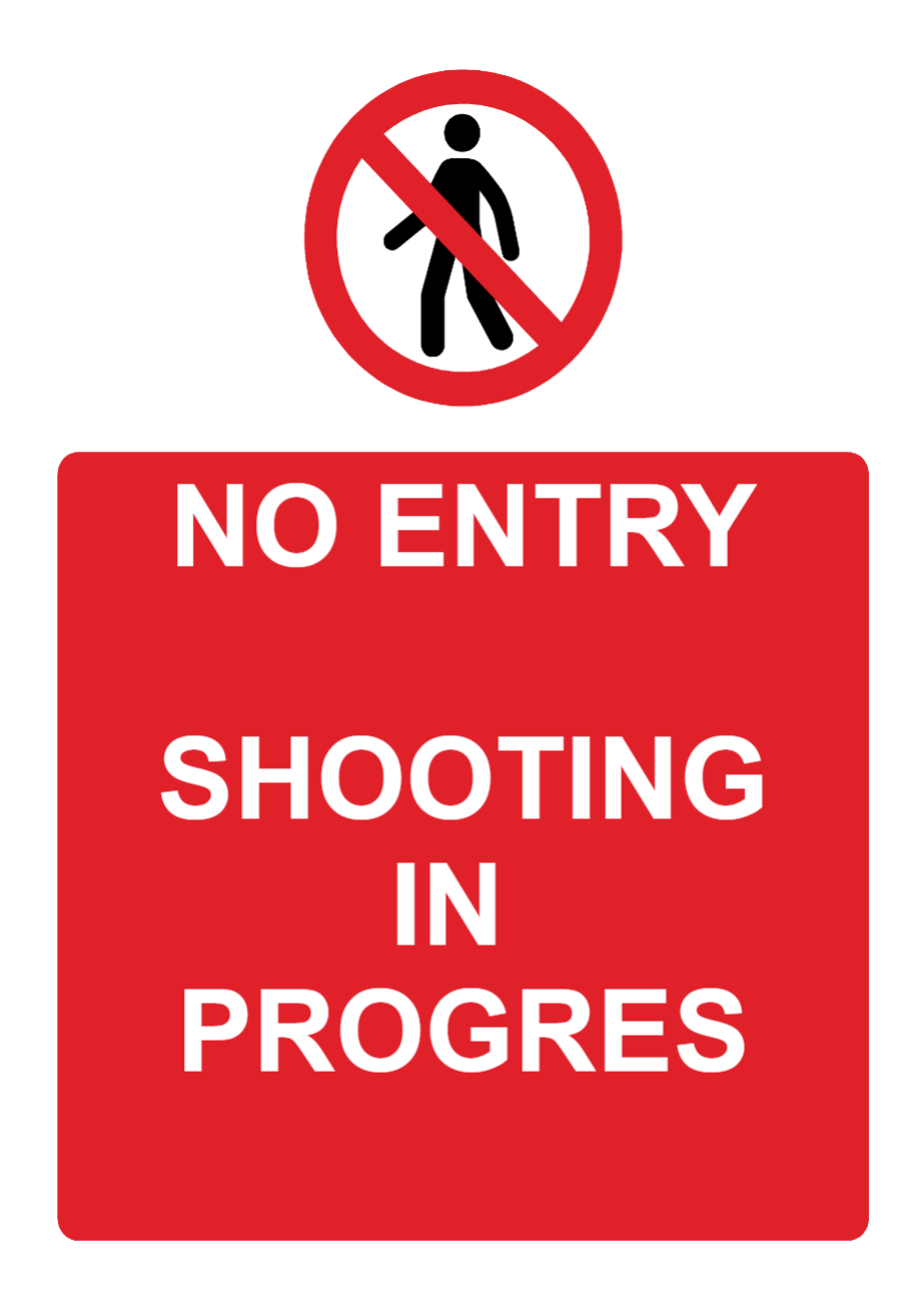 Custom Pedestrian Access Sign Portrait