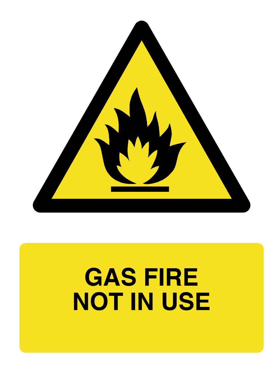 Custom Chemical Danger (Flammable) Sign Portrait