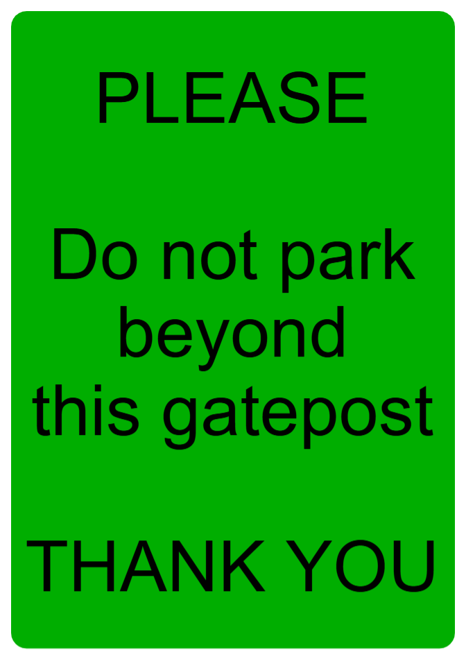 Custom Green Sign Portrait