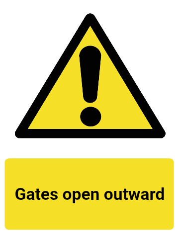 Custom Warning Sign Portrait