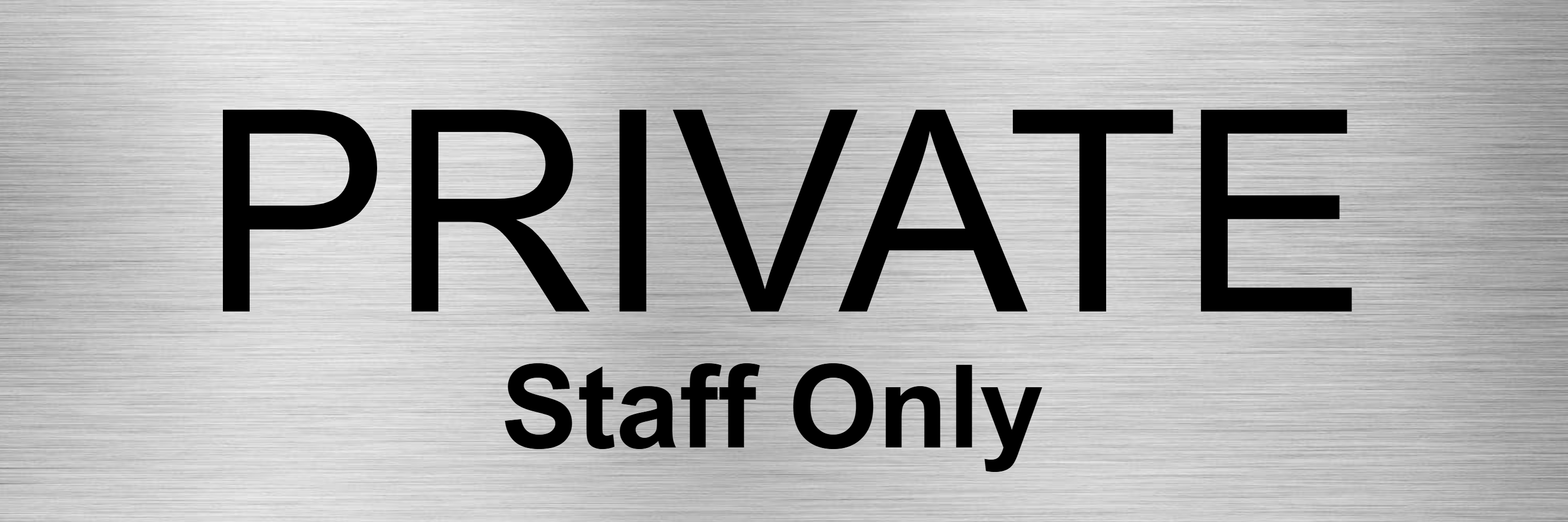 Customised Brushed Silver Sign