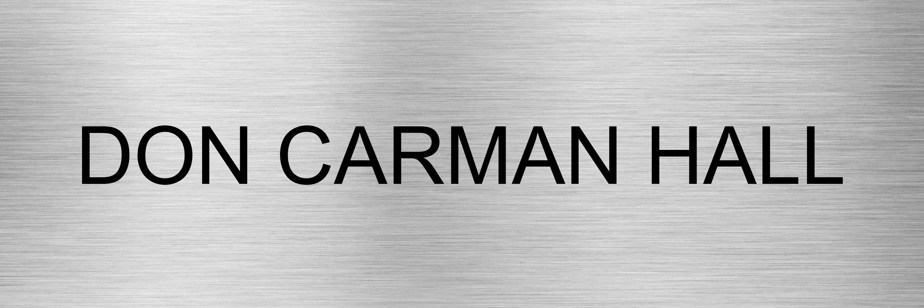 Customised Brushed Silver Sign