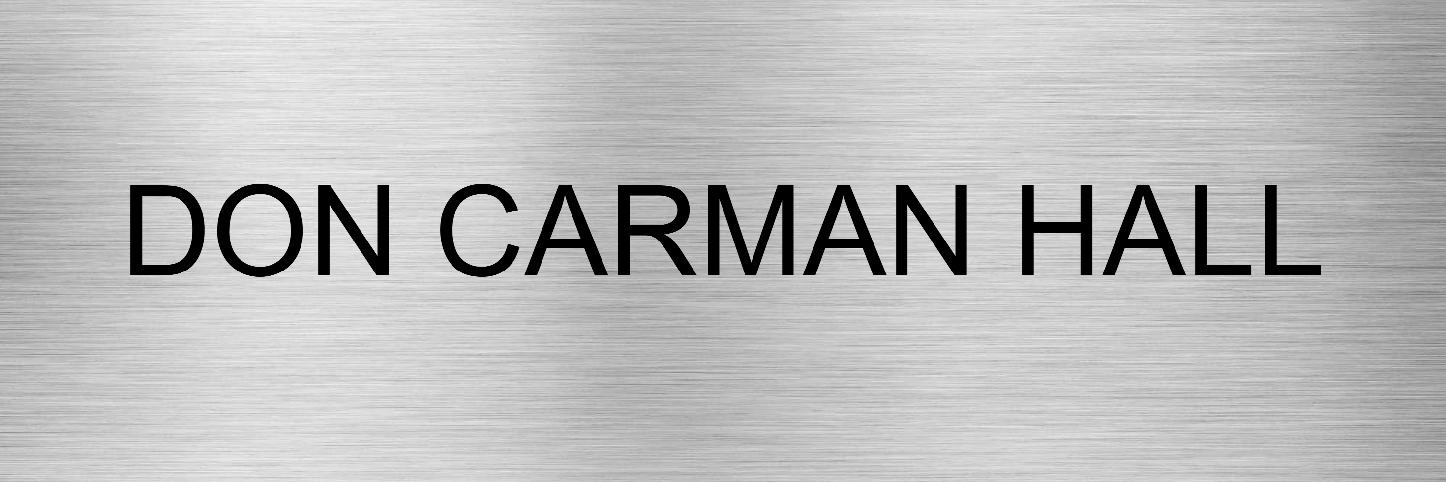 Customised Brushed Silver Sign
