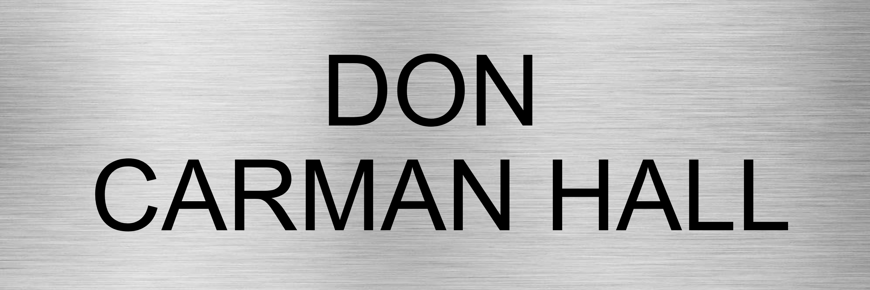 Customised Brushed Silver Sign