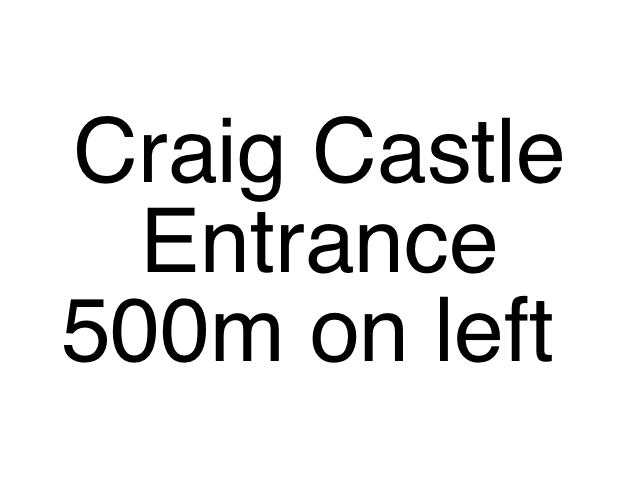 Custom White Sign Landscape