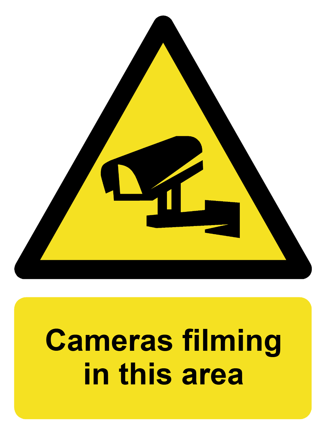 Custom CCTV sign portrait