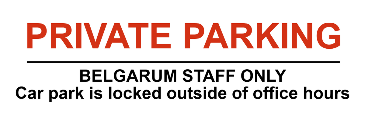 Custom Landscape Parking Sign